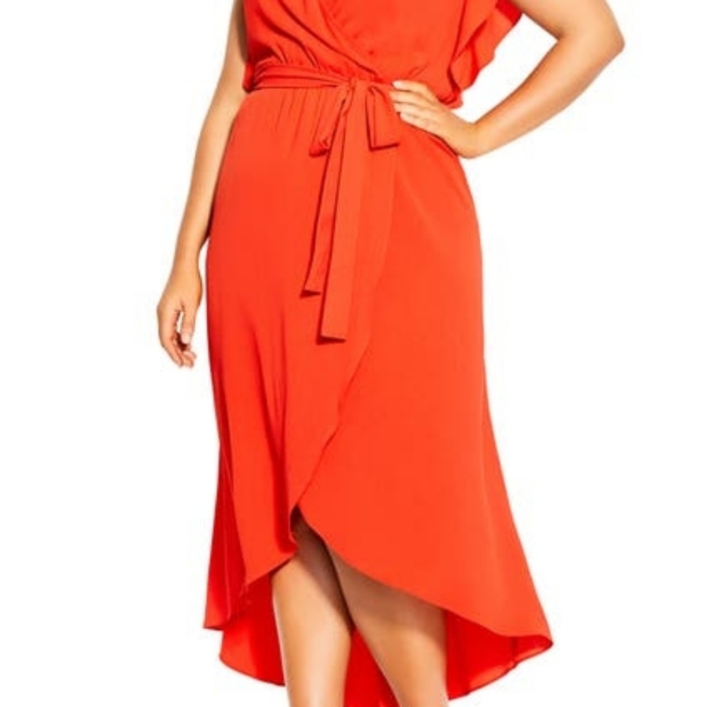 City Chic Romantic Mood Hi Lo Dress